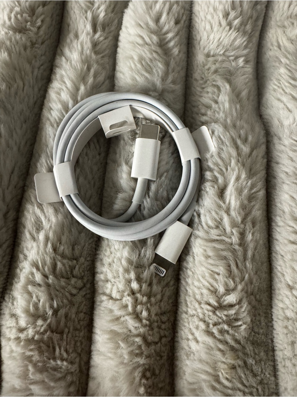 Apple Lightning to USB-C Cable in White